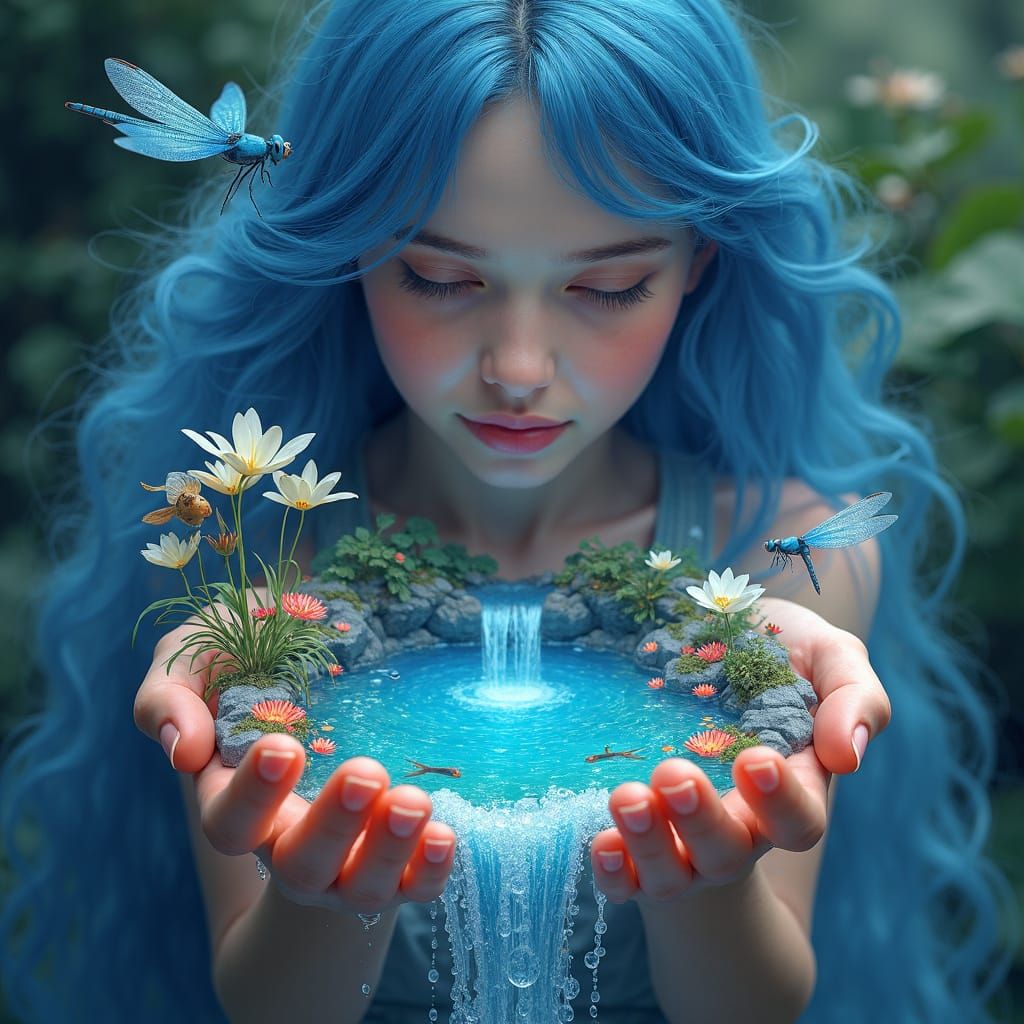 Ethereal Goddess of the Blue Lake