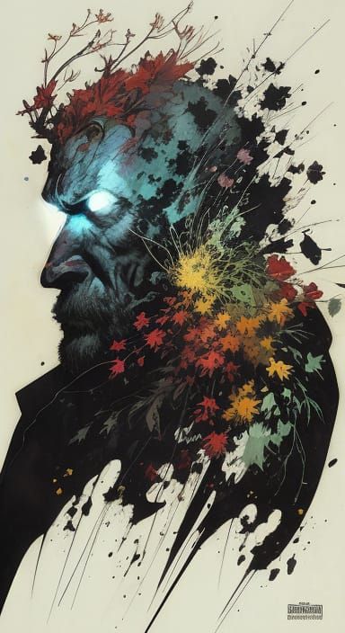 Surreal Spring Goddess Unfurls in Whimsical Cyberpunk Art