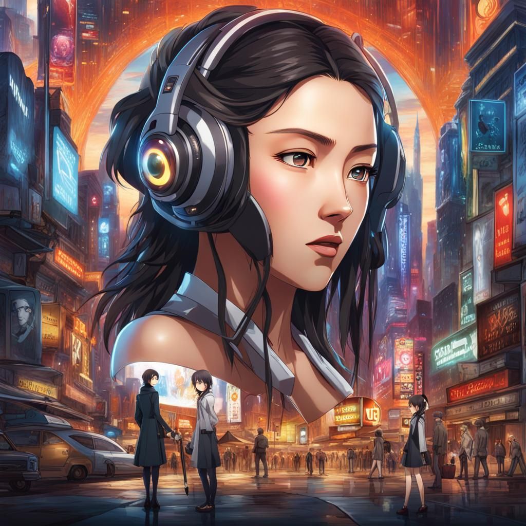 AI-Assisted Anime Character Design with Futuristic Elements