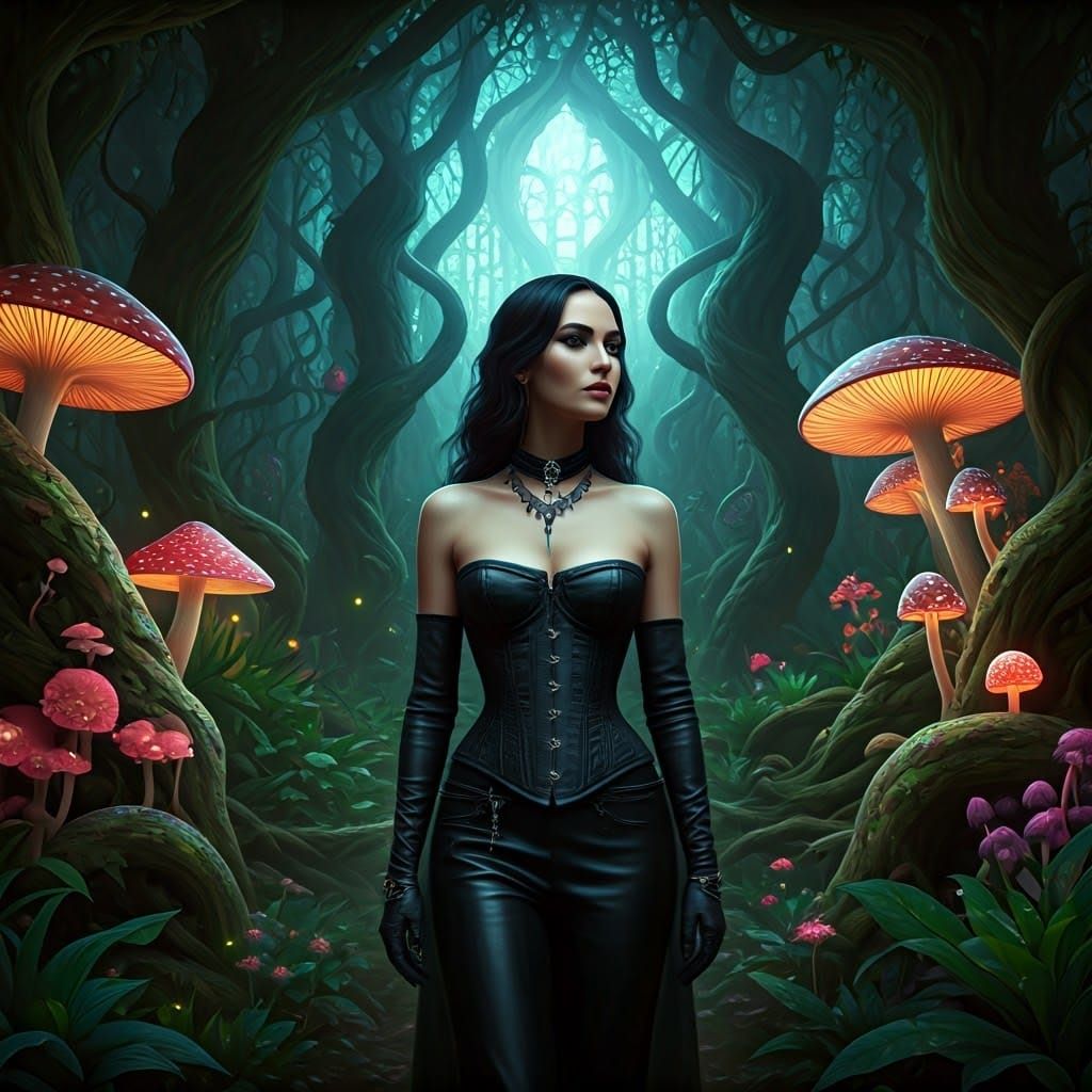 Poison Garden Fantasy: Leather and Deadly Flora