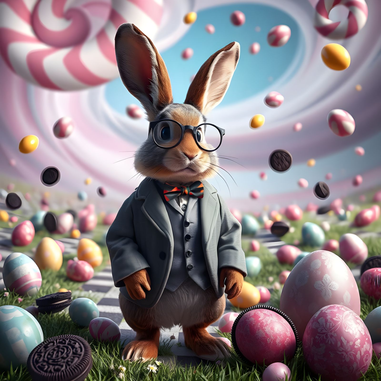 Whimsical Easter Wonderland in Dreamlike 8K Resolution