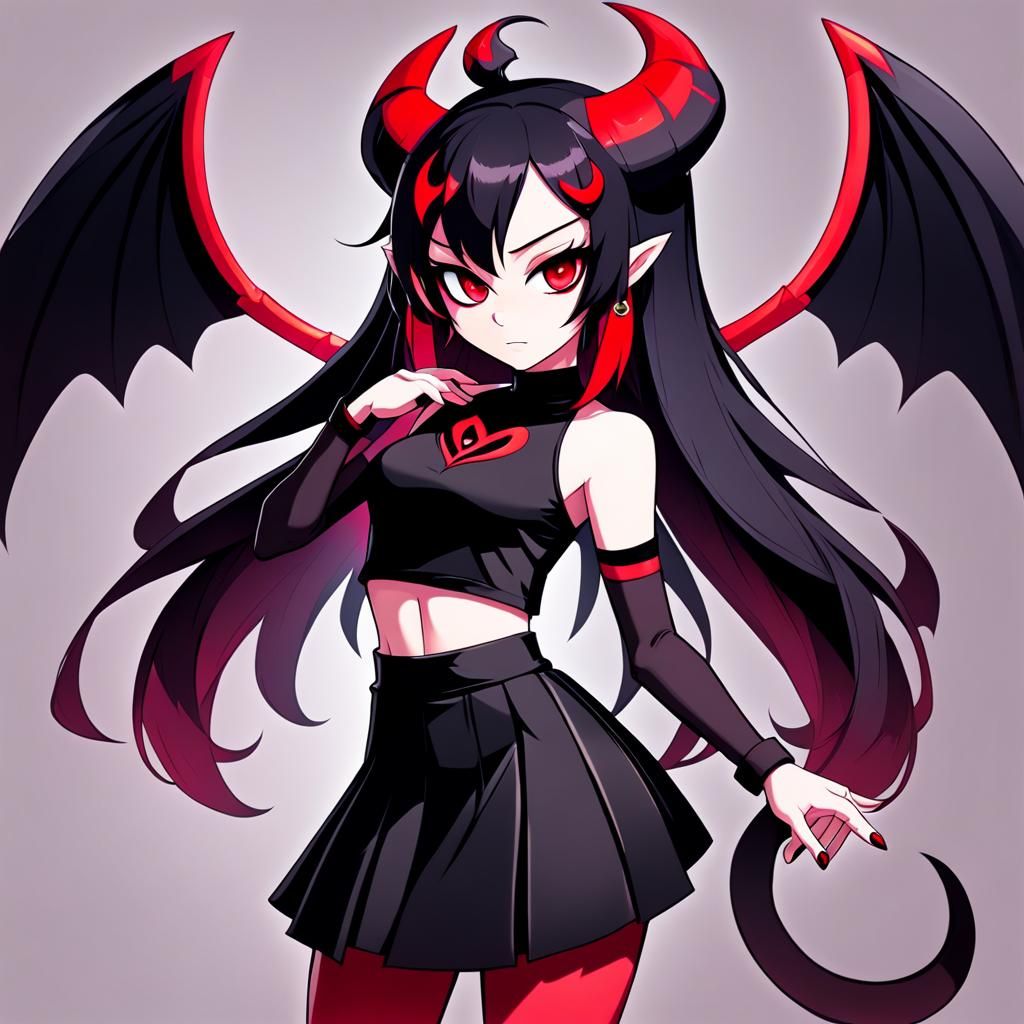 Hazbin Hotel Inspired Demon Girl Character