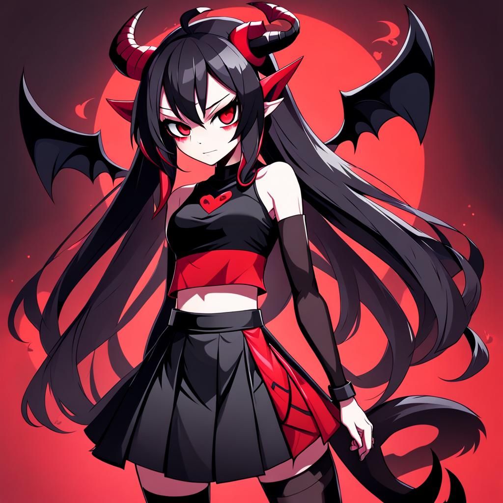 Hazbin Hotel Inspired Demon Girl Character