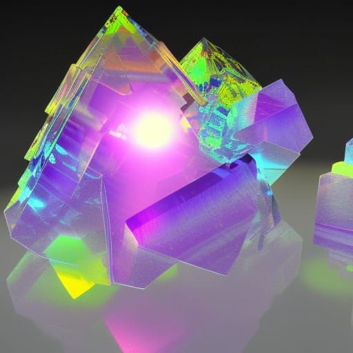 Rainbow Bismuth and Quartz Crystal Formation