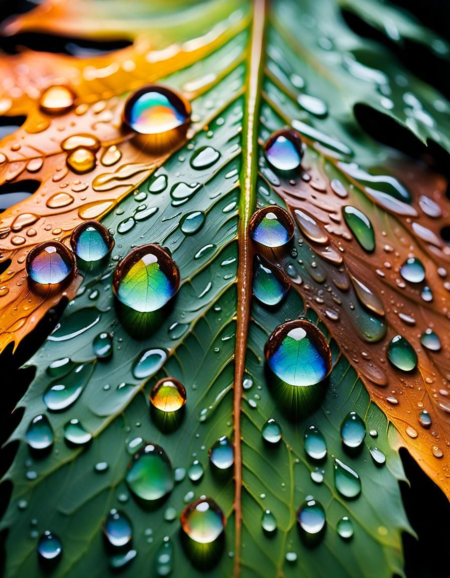 Reflecting Forest: Lyrical Abstraction Macro Photography