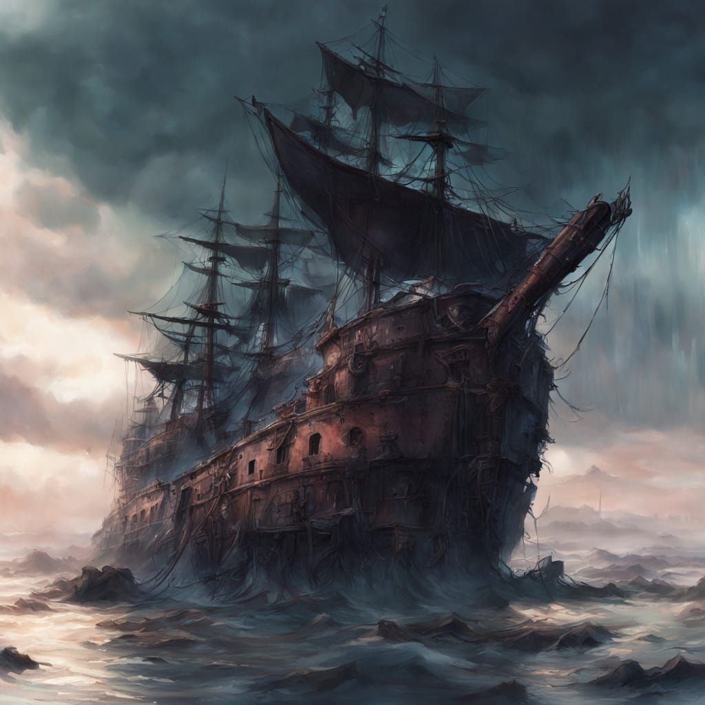 Waif-like Sailor Banshee in Muted, Vibrant Hues