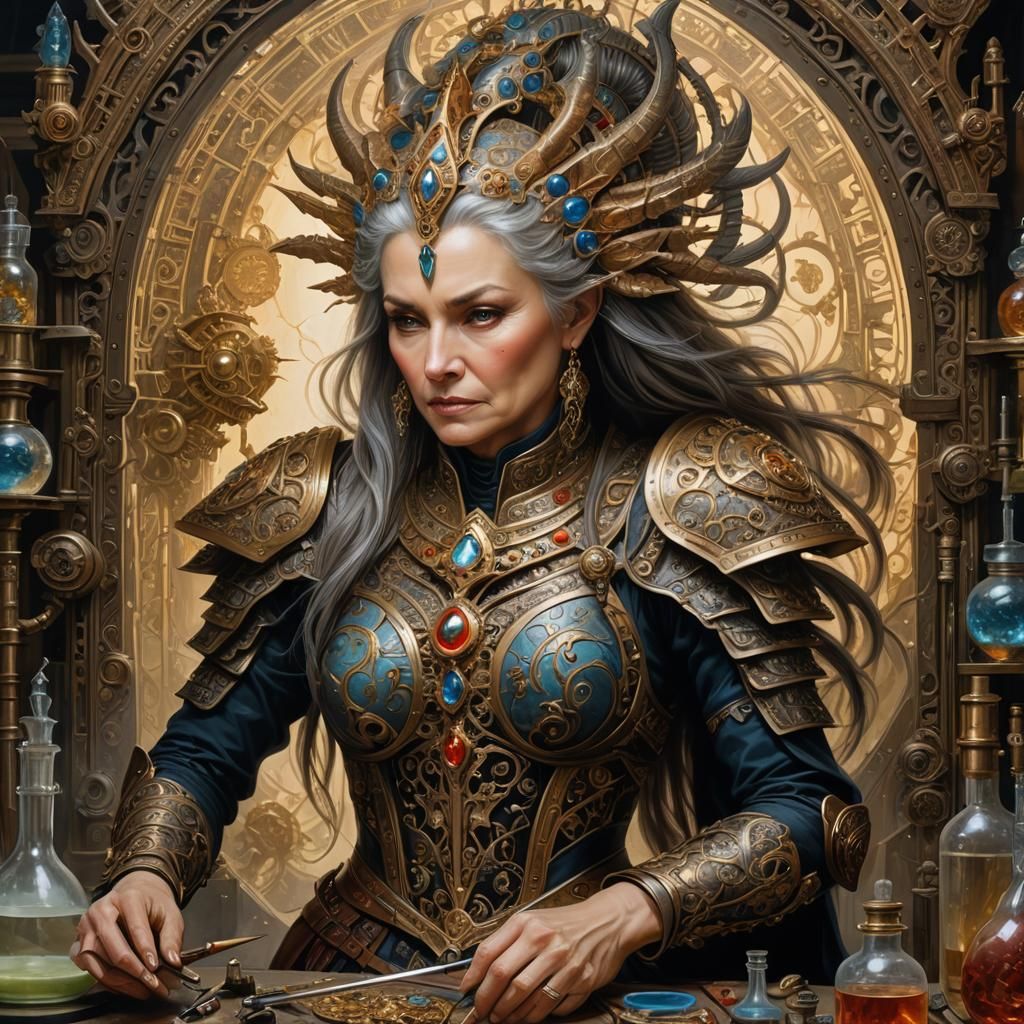 "The wizard is not around. I have to remember my potion maki...