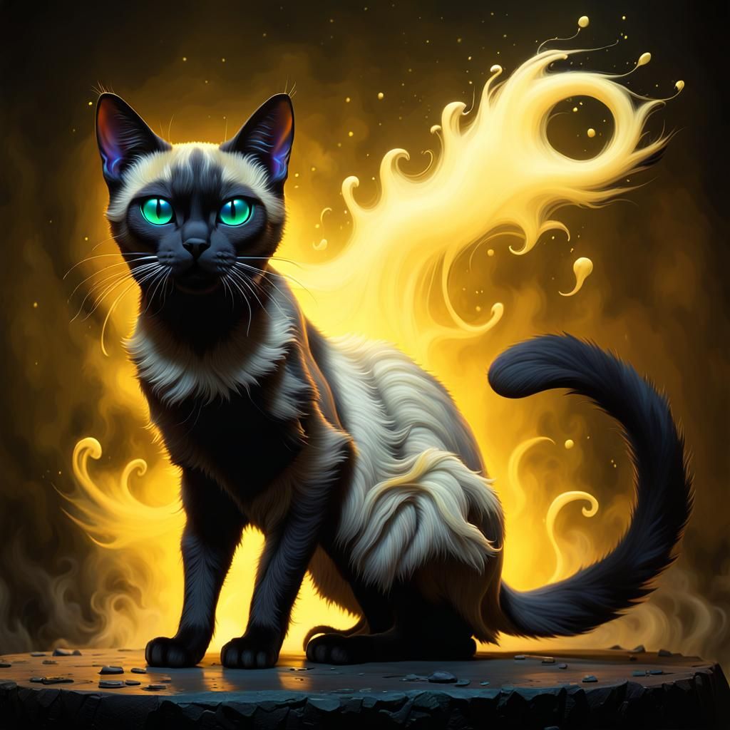 Purrfectly Haunting: The Mysterious Adventures of Melvin the Siamese Cat in the Ghostly Shadows