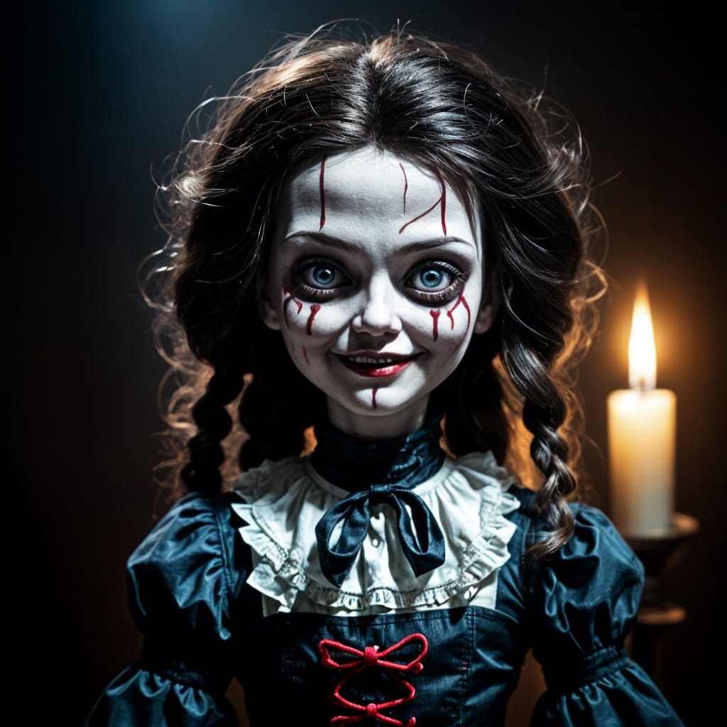 extremely evil possessed rag doll