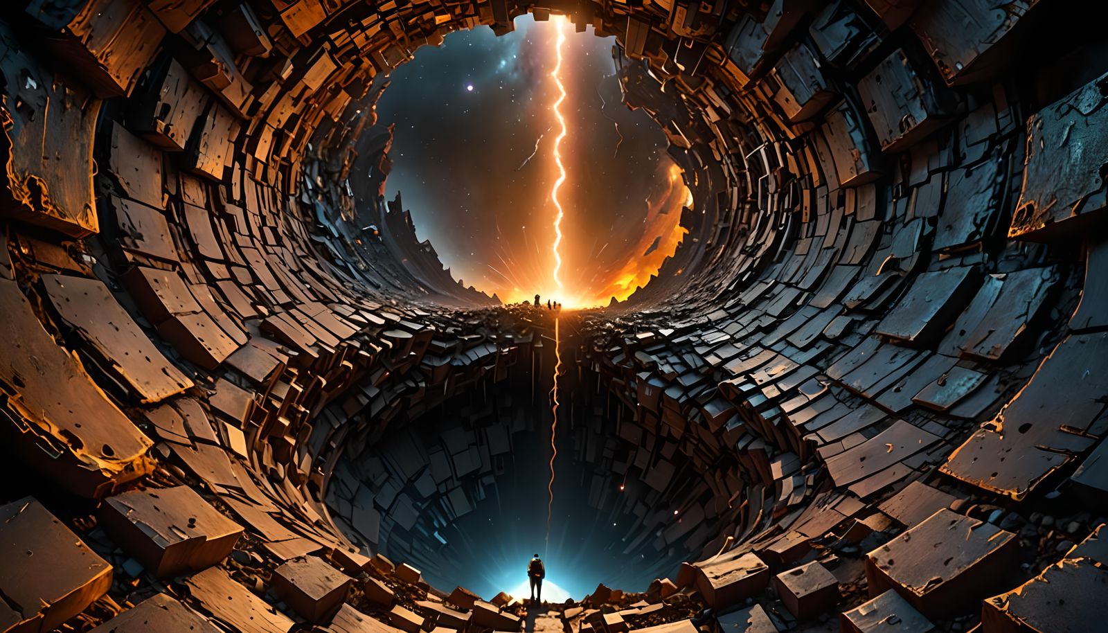 Mesmerizing Black Hole Event Horizon in Hyperrealism