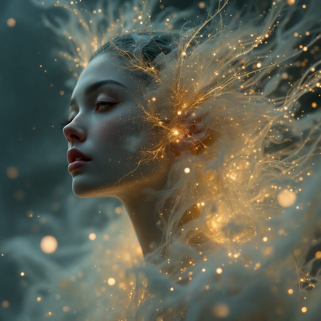 Androgynous Beauty: High-Resolution Digital Art