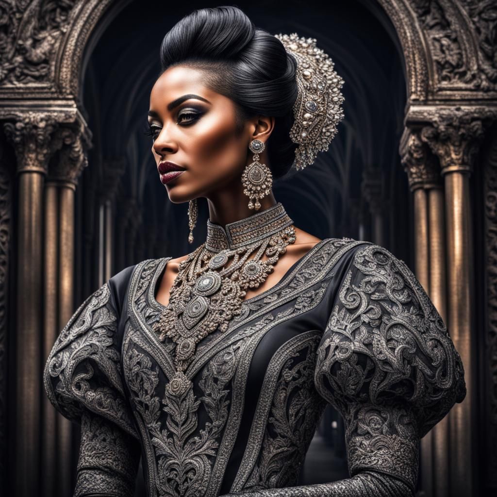 Hyperrealistic Portrait of a Beautiful Woman in HDR