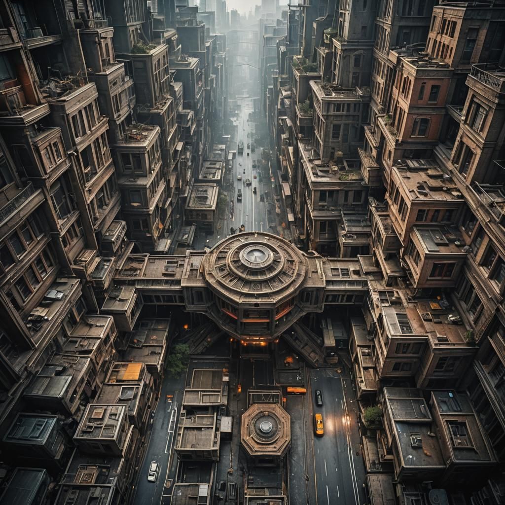 Hyperrealistic Scene in The Year 2525