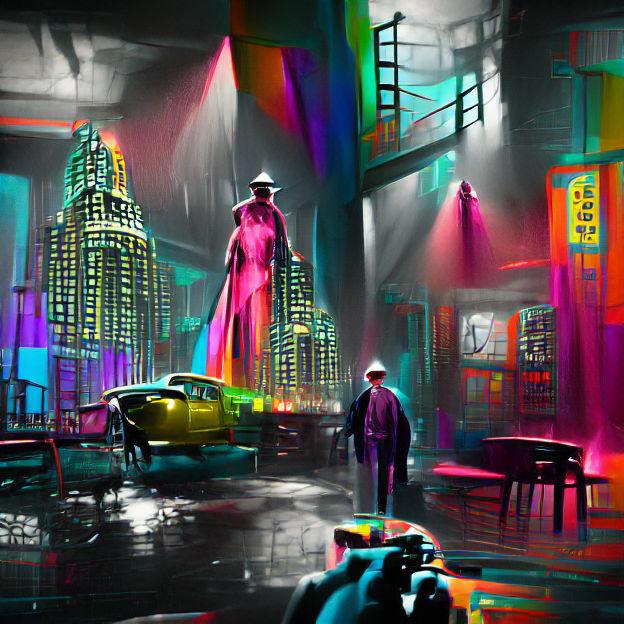 Cyberpunk Woman in Neon City, 8K Resolution