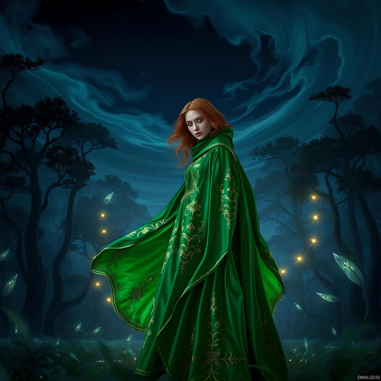 Detailed Matte Painting of Florence Welch