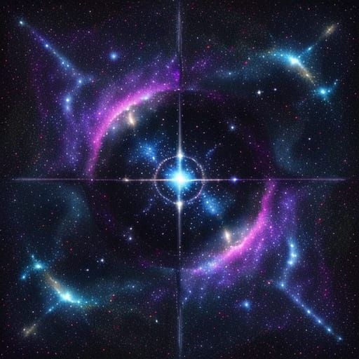 Cosmic Bat Soars into the Galaxy Night Sky