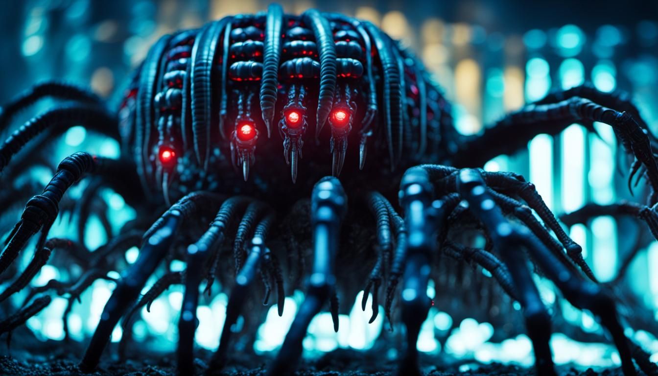 Biomechanical Horror: Electronic Centipede Nest Construction