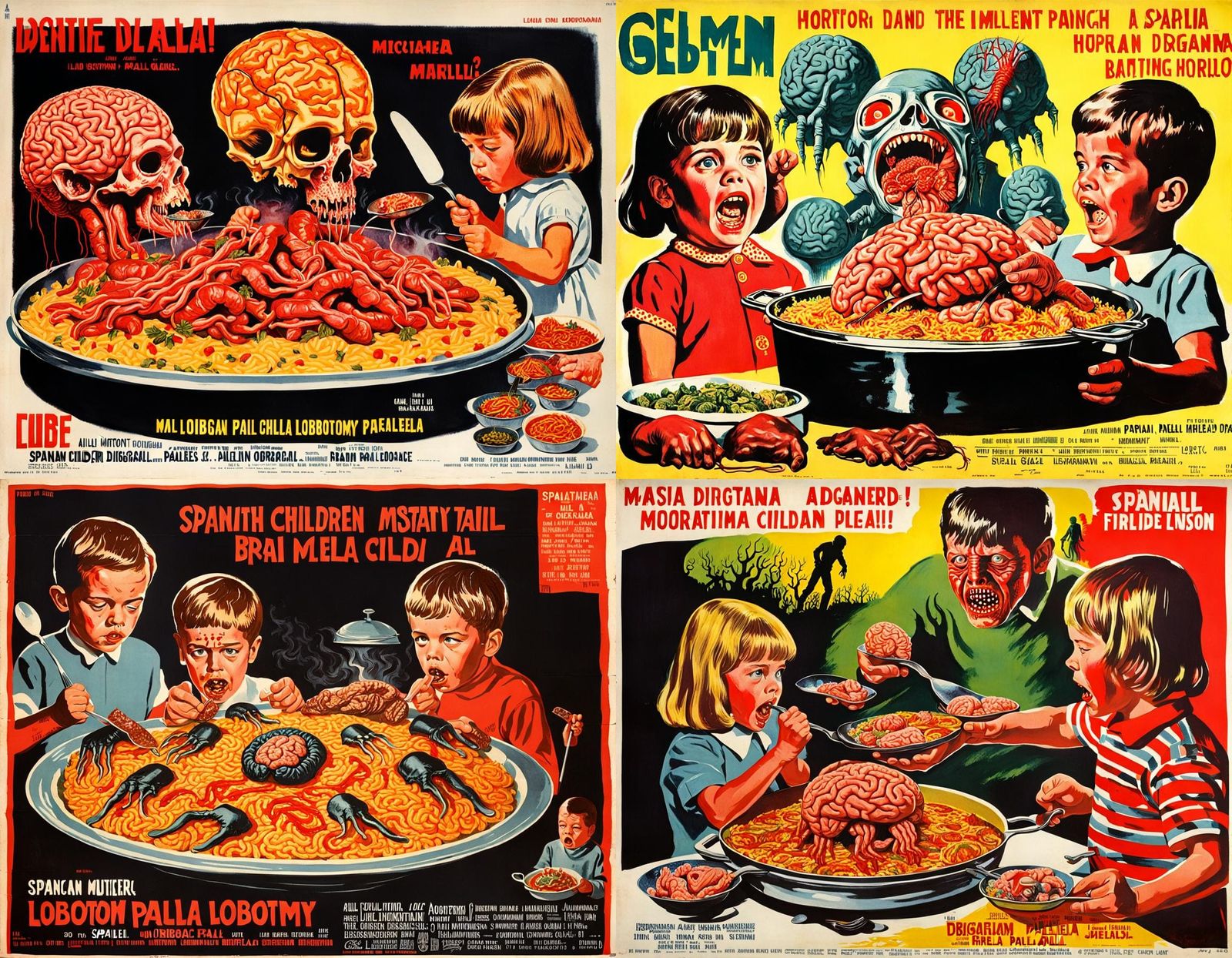 Disturbing 1960s Movie Poster: Mutant Children's Feast