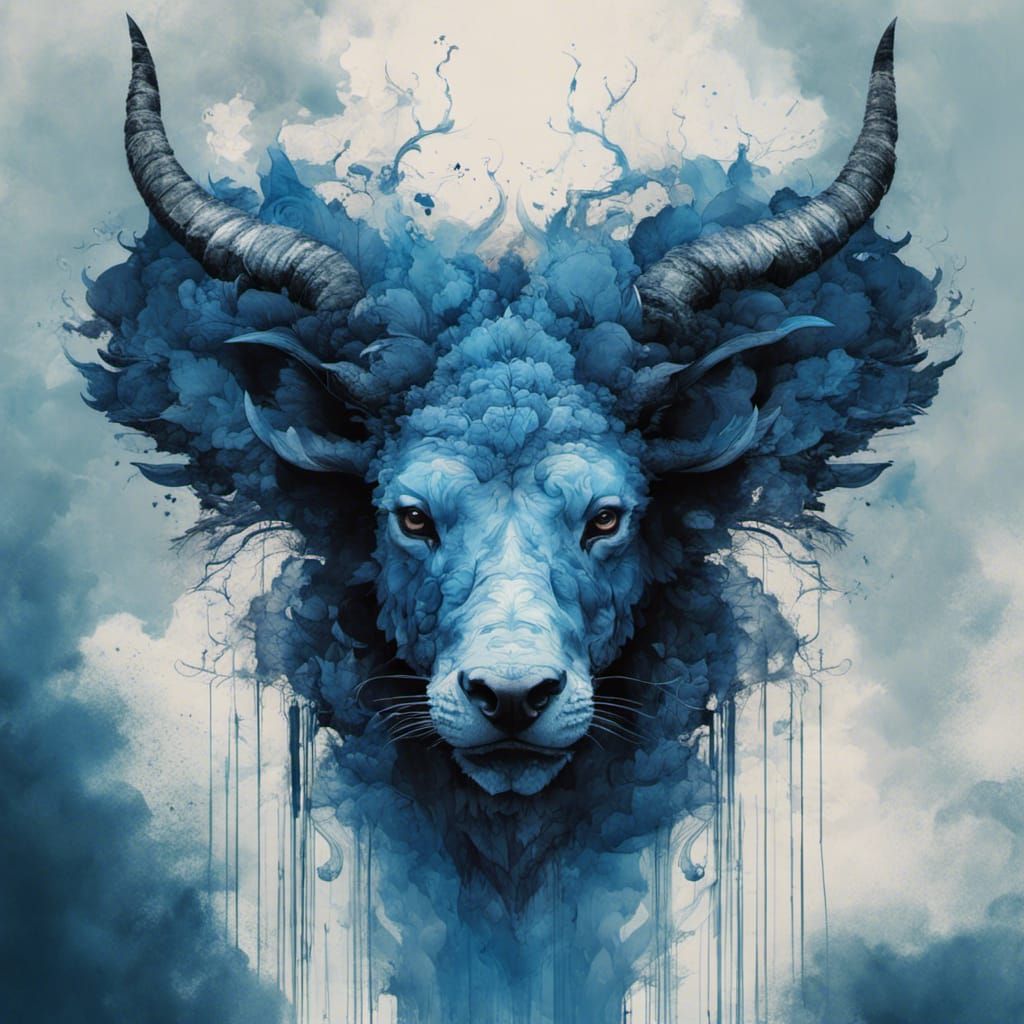 Chimera in blue