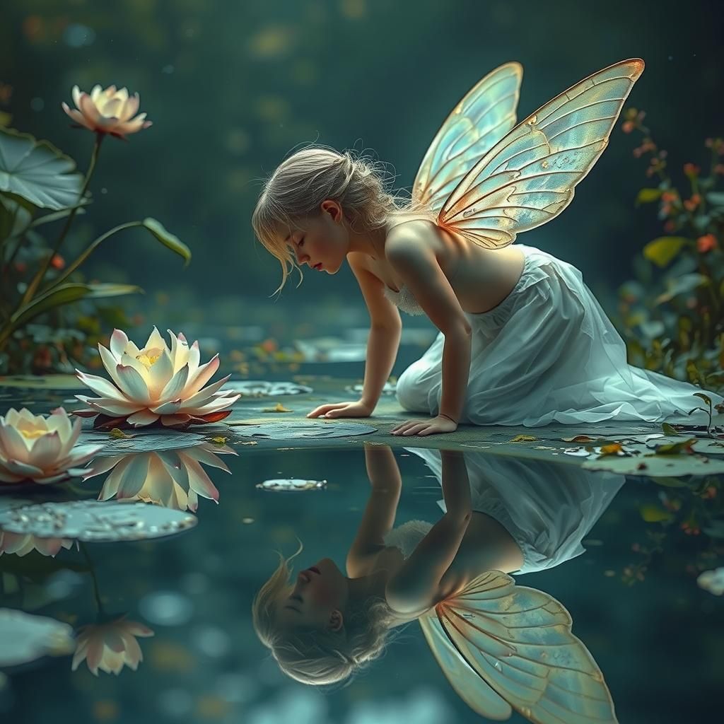 Ethereal Fairy's Reflection Reveals Dark Entity