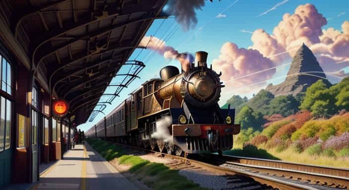 Steampunk Bullet Train