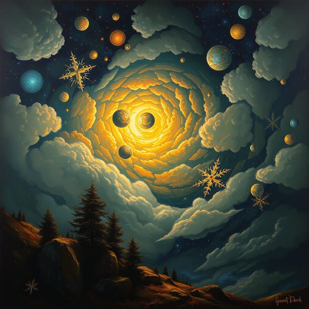 Pixel Art Gustave Doré Oil Painting