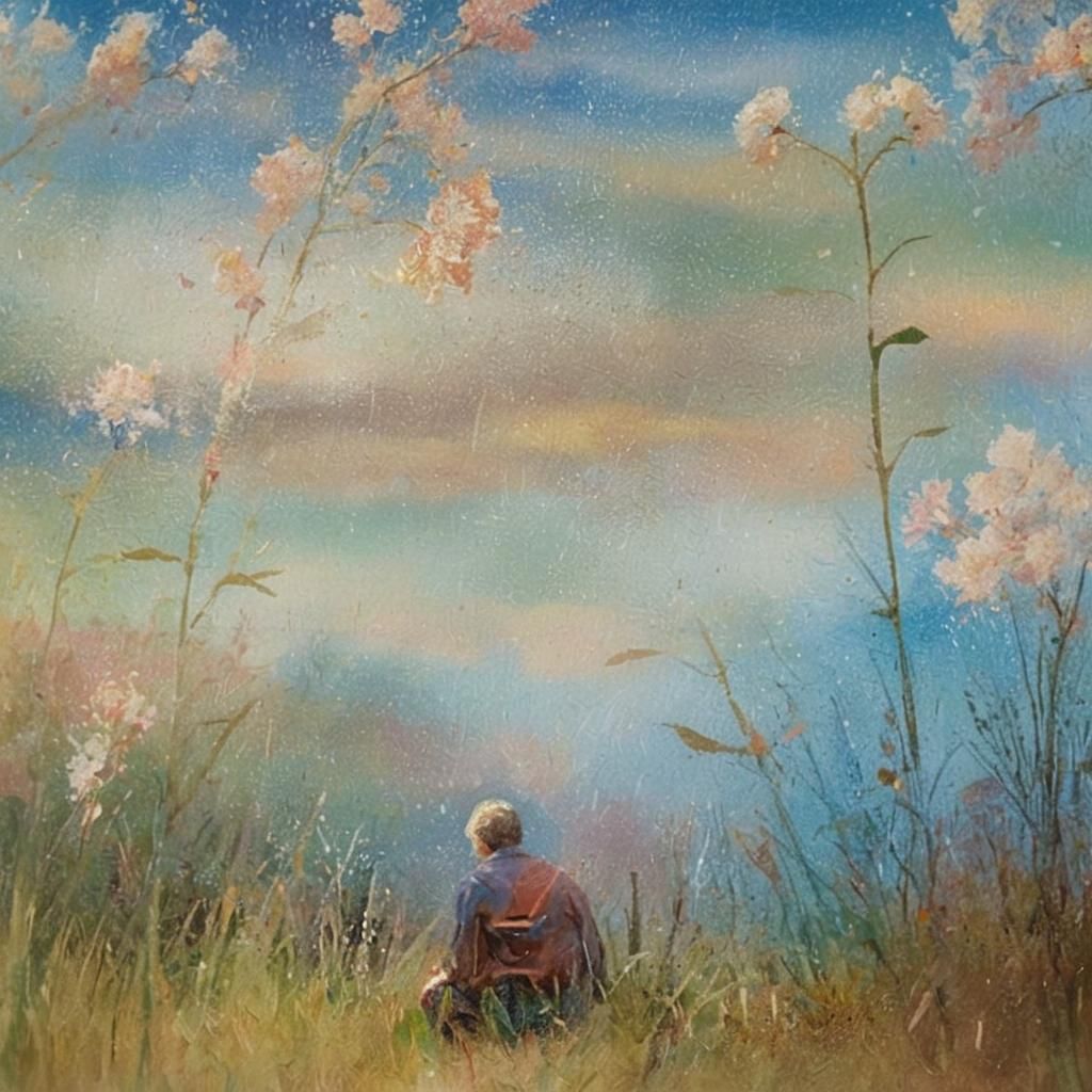 Vulnerable Person Holds Unspoken Phrase as Concept Art