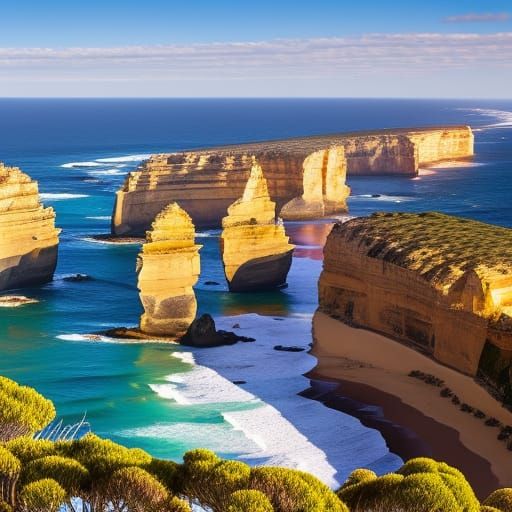 Aerial View of Twelve Apostles, Australia