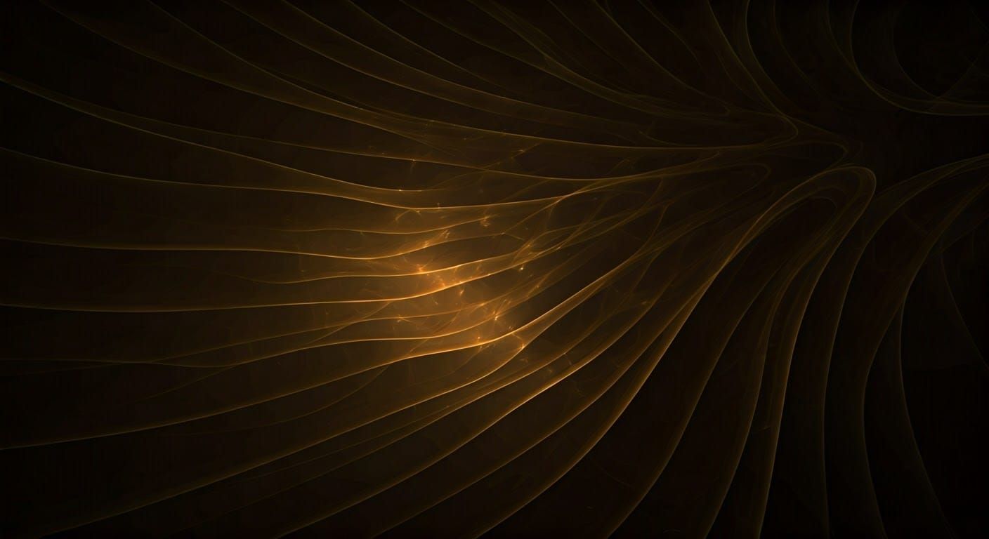 Abstract Fractal During Golden Hour with 3D Shading