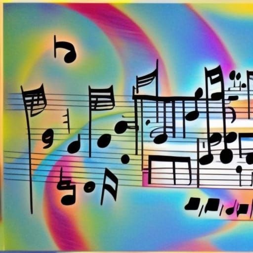Astral Cosmic Illustration of Musical Delight