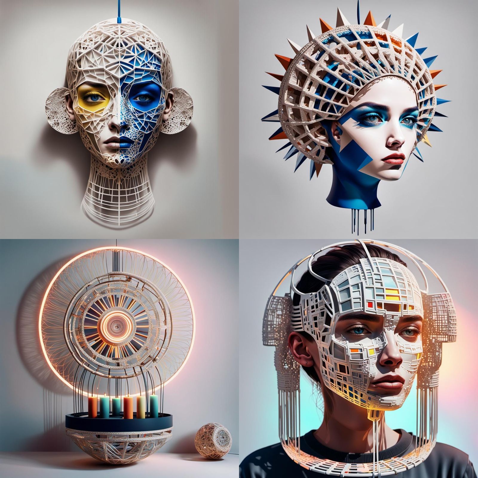 Pop Art Screen Print in Triadic Colors