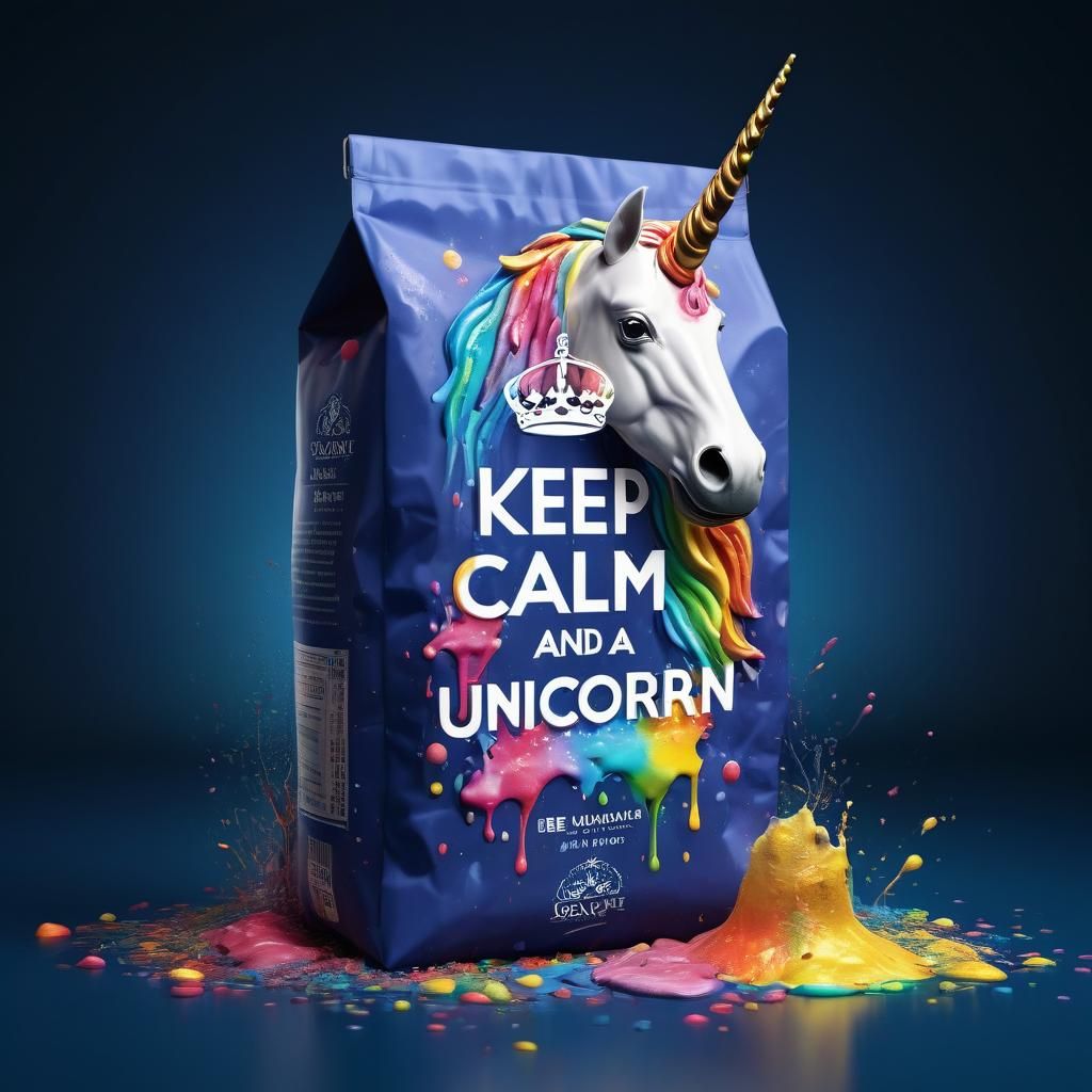 Hyperrealistic Food Packaging: Keep Calm and Be a Unicorn