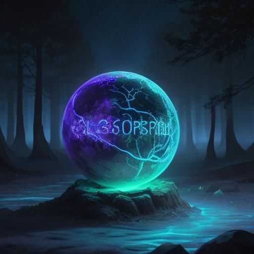 Mystical Orb in Ancient Forest: Unreal Engine 5