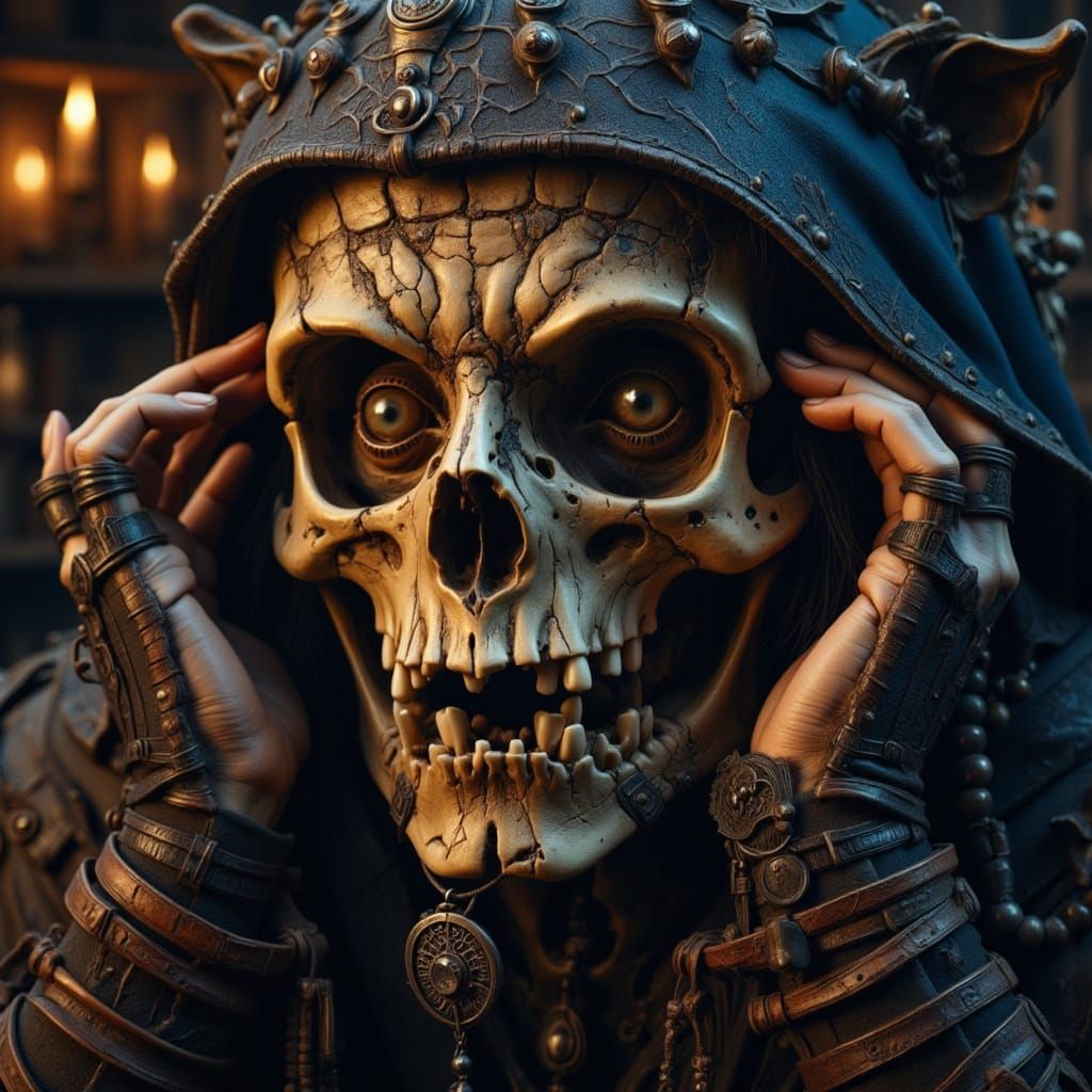 A Photorealistic D&D Thief Portrait in Cyberpunk Lighting