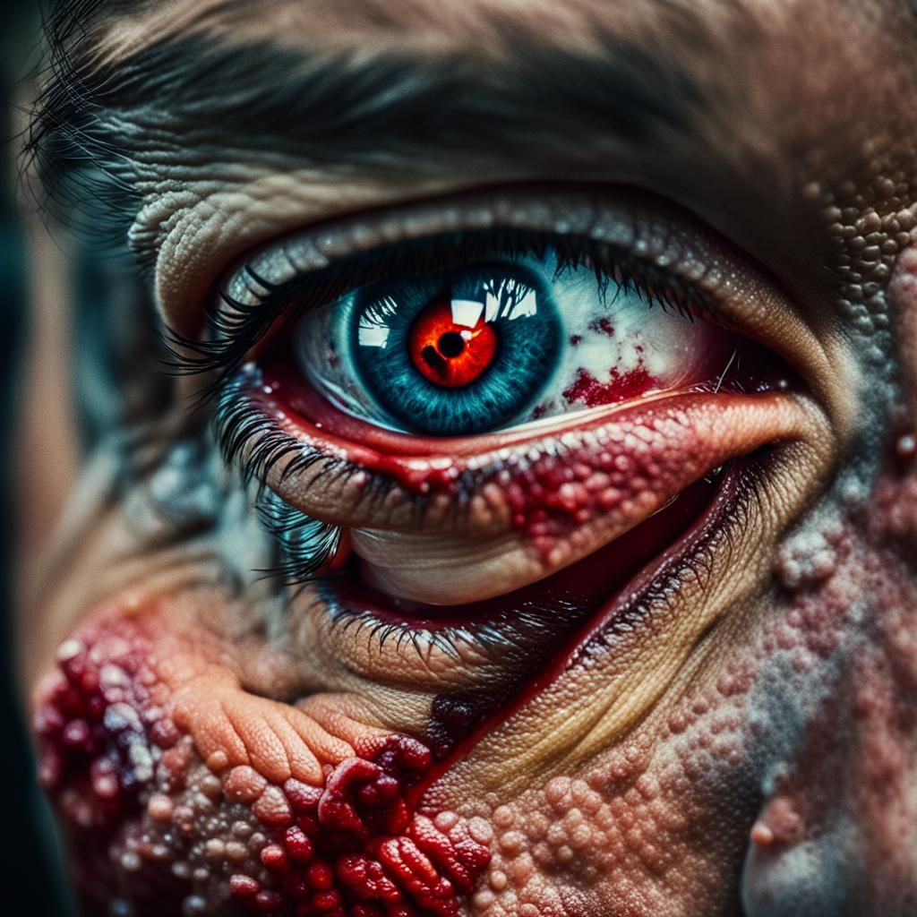 Dramatic Portrait of Duality in a Cinematic Style