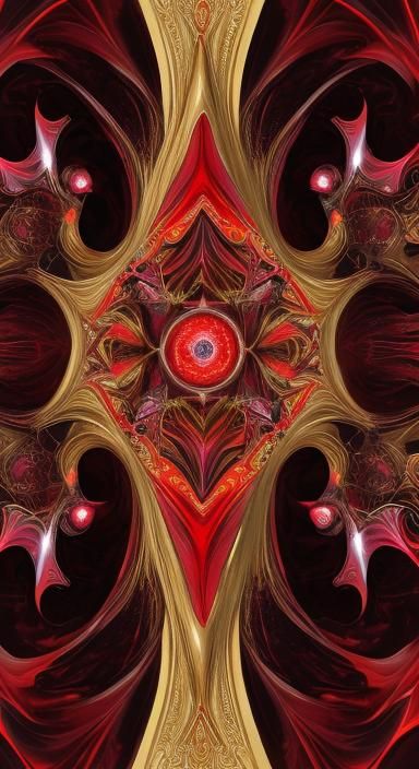 4k res symmetrical fractal random art effect and still motio...