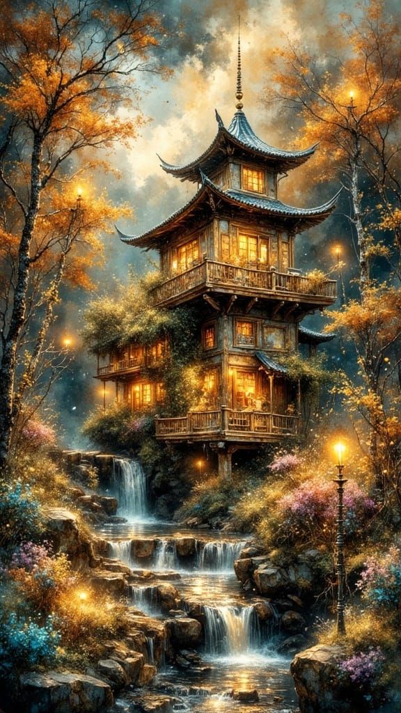 Wabi-Sabi Market Inside Escher Rocket Ship