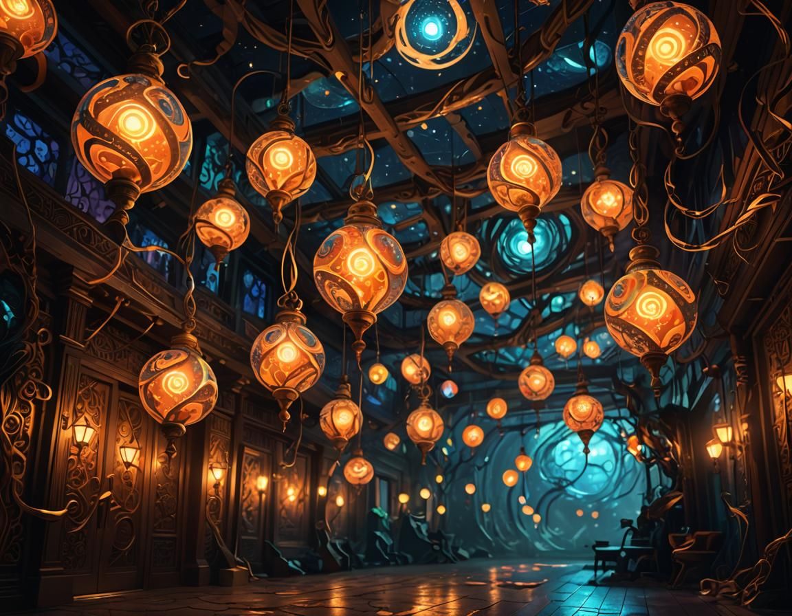 Fantastical Lamps in Surreal, Avant-Garde Style