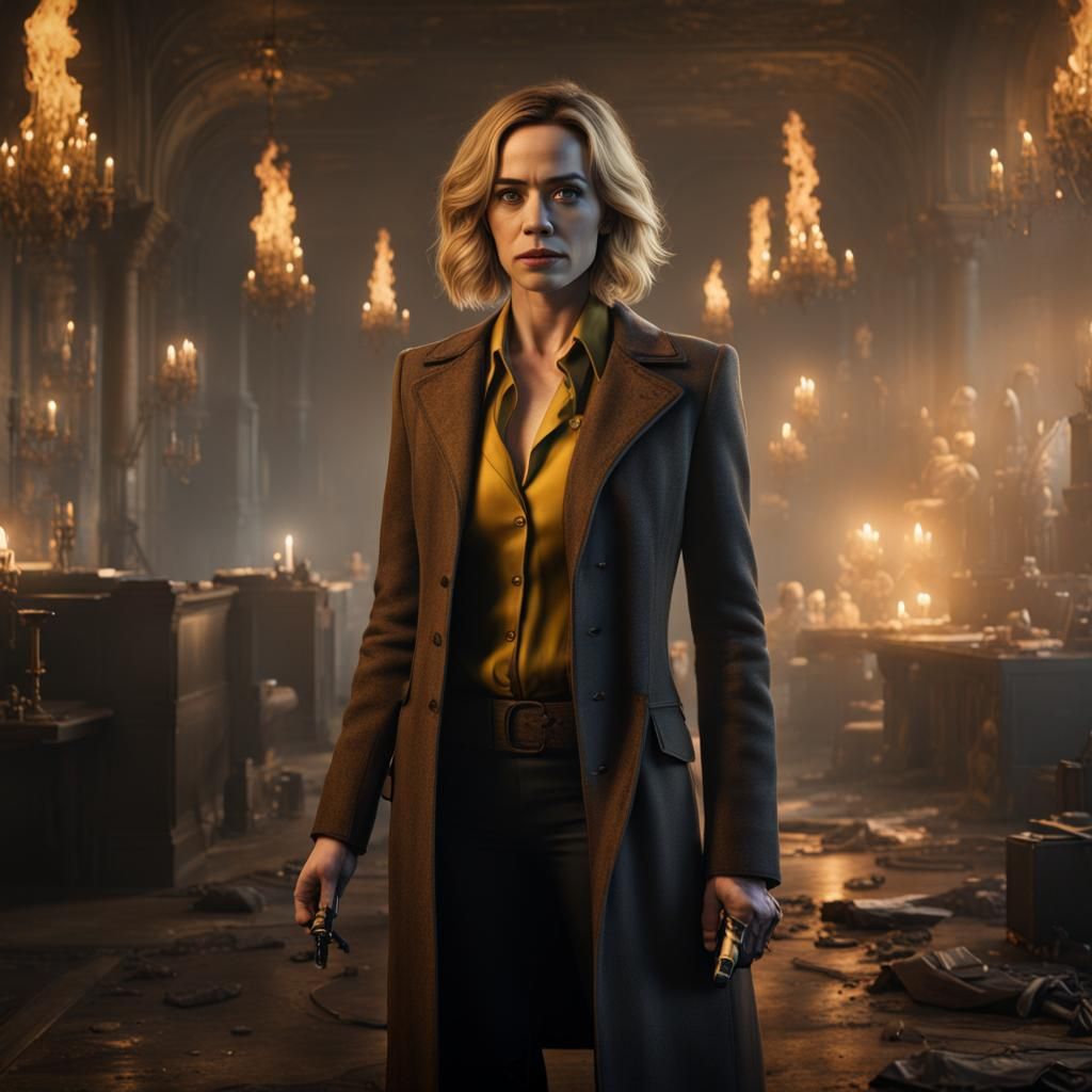 Emily Blunt as John Constantine: Detailed Fan Art