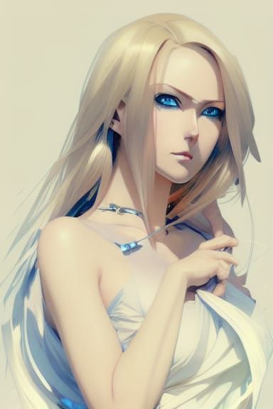Anime Portrait of a Beautiful Woman in 8k Resolution