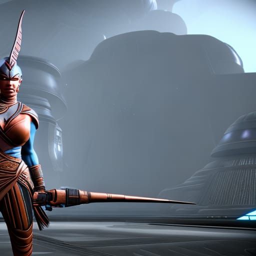 Hyperrealistic Twi'lek Portrait in Cinematic Style