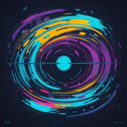 Abstract Water in Futuristic Lab, Kandinsky Style