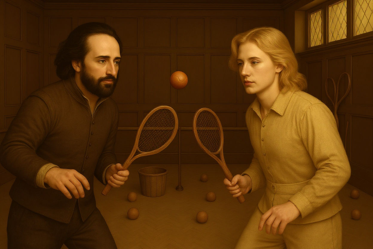 Shakespeare and Southampton Play Tennis in 1598