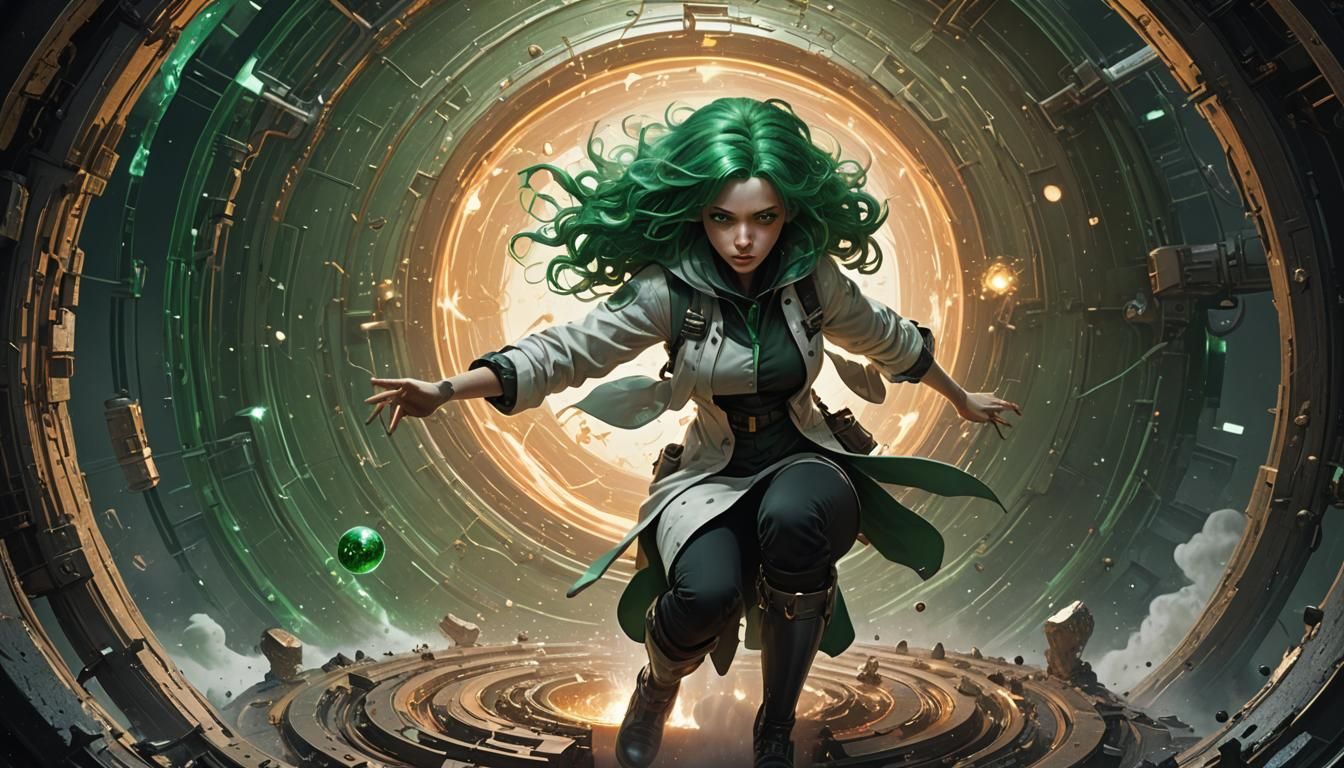 Emerald-Haired Chemist and the Black Hole Atom
