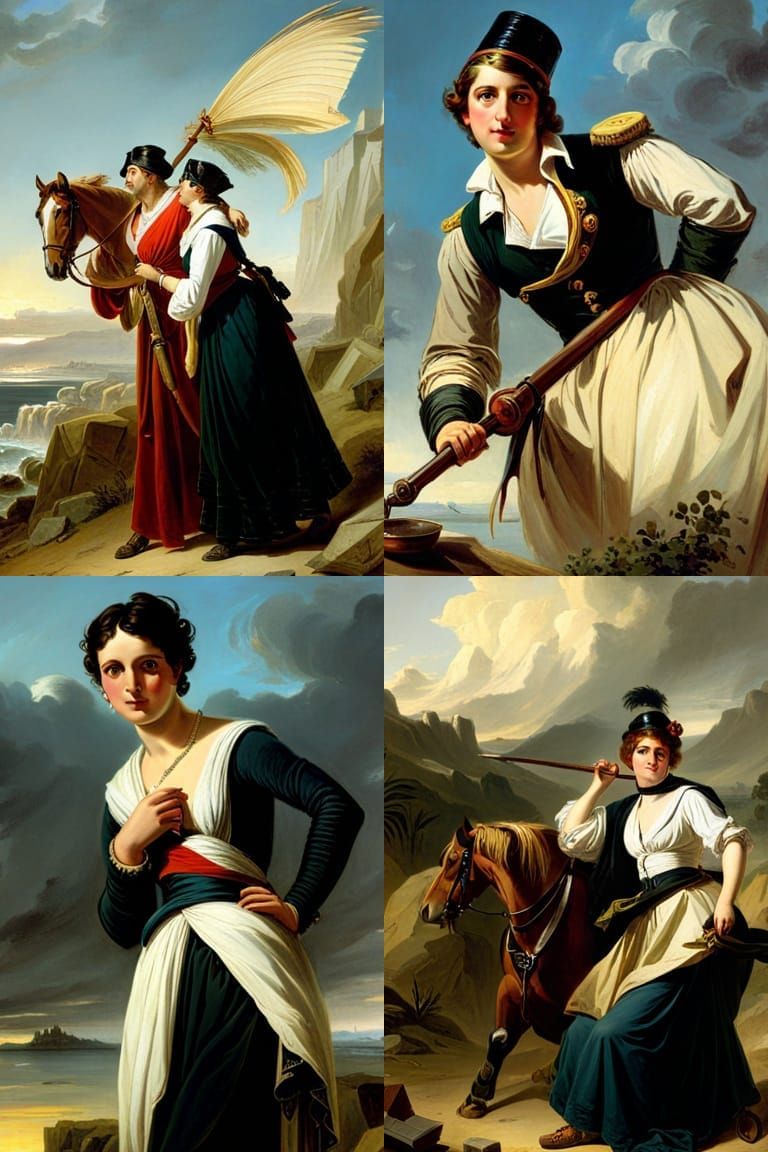 Horace Vernet Style Historical Scene