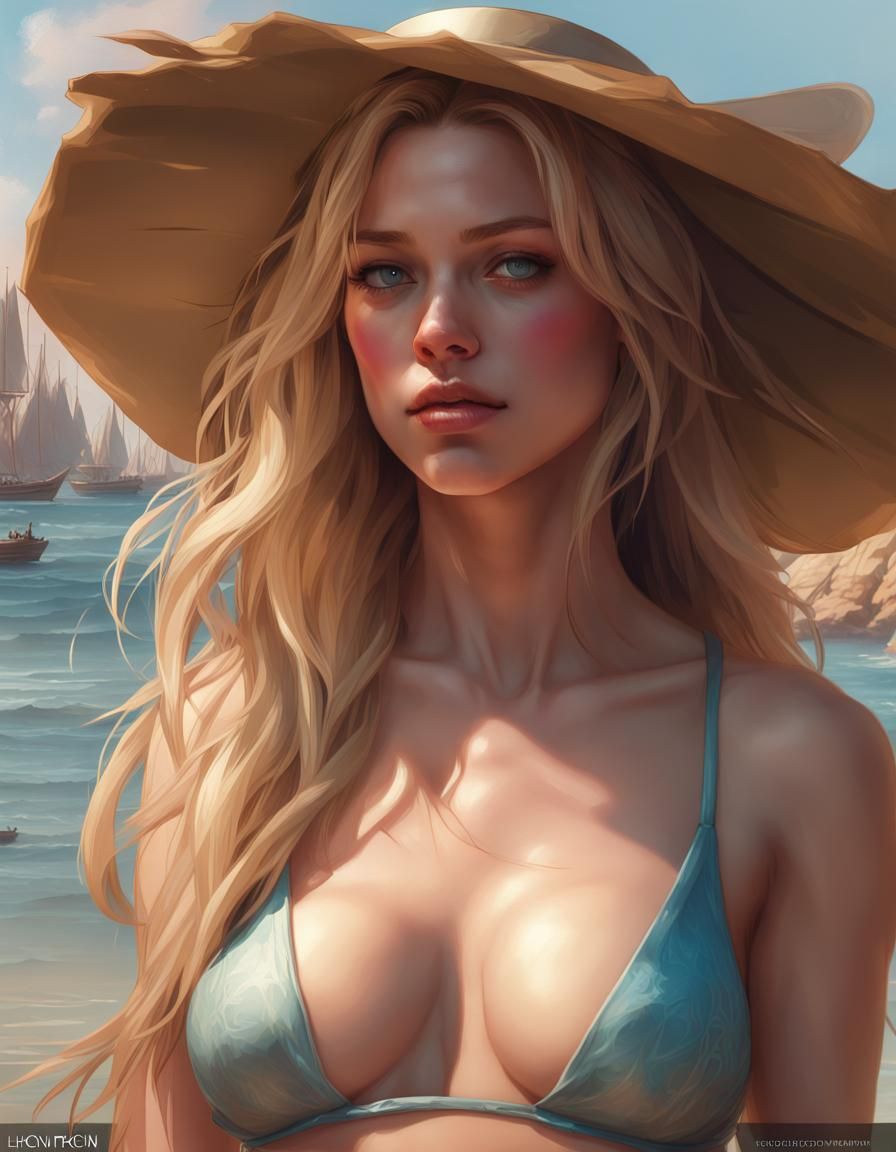 Sydney Sweeney in Bikini, 18th Century Art