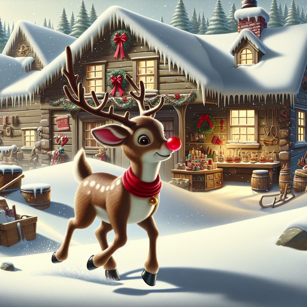 Rudolph Mocking Prancer