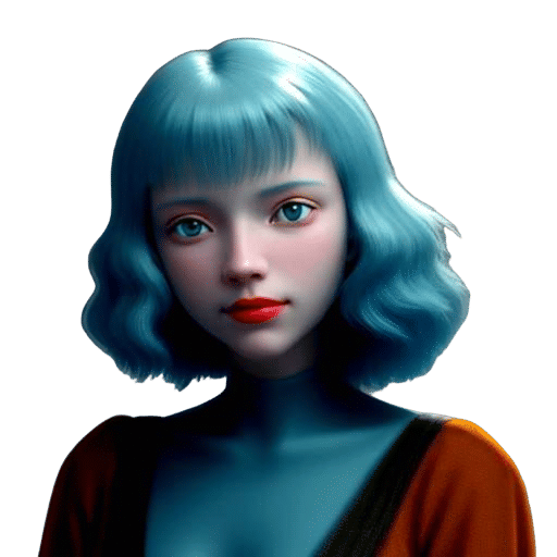 Cinematic Portrait of Woman with Distressed Textures