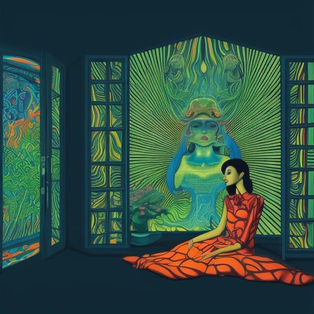 Psychedelic Room: A Trippy Optical Illusion