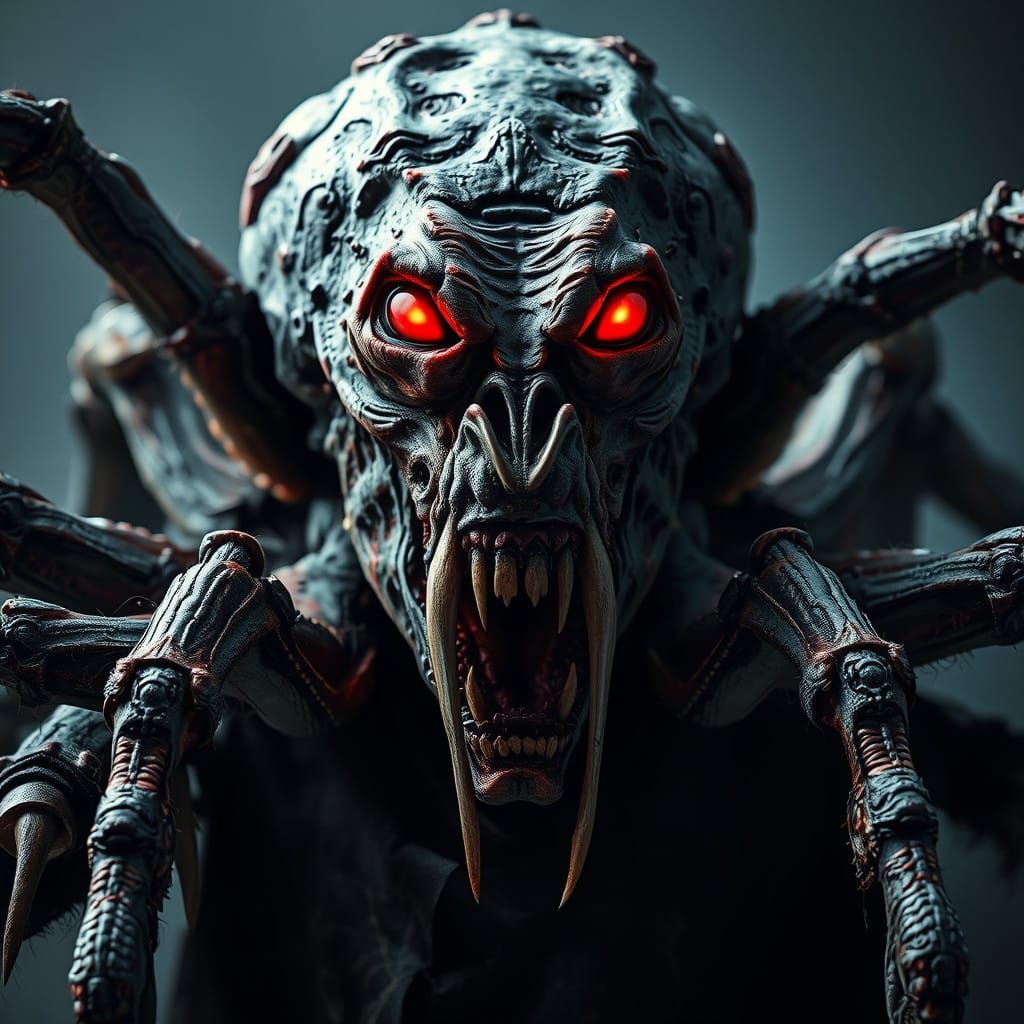 Gigantic, Malevolent Tarantula Hybrid Emerges from Dark Shad...